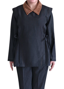 CORDUROY COLLAR - DARK DENIM