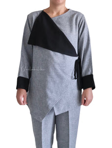 SIDE WRAP - GREY  (GREY PANT)