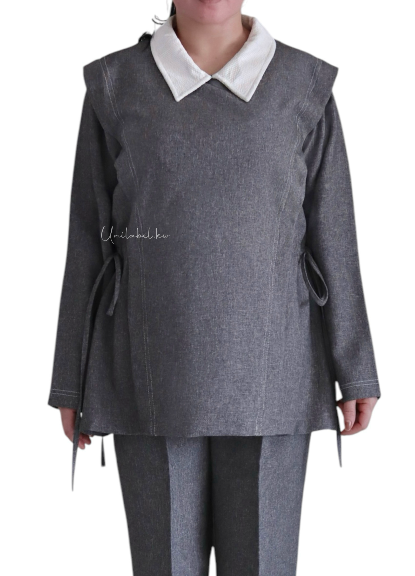 CORDUROY COLLAR - GREY
