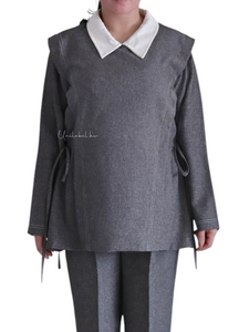 CORDUROY COLLAR - GREY
