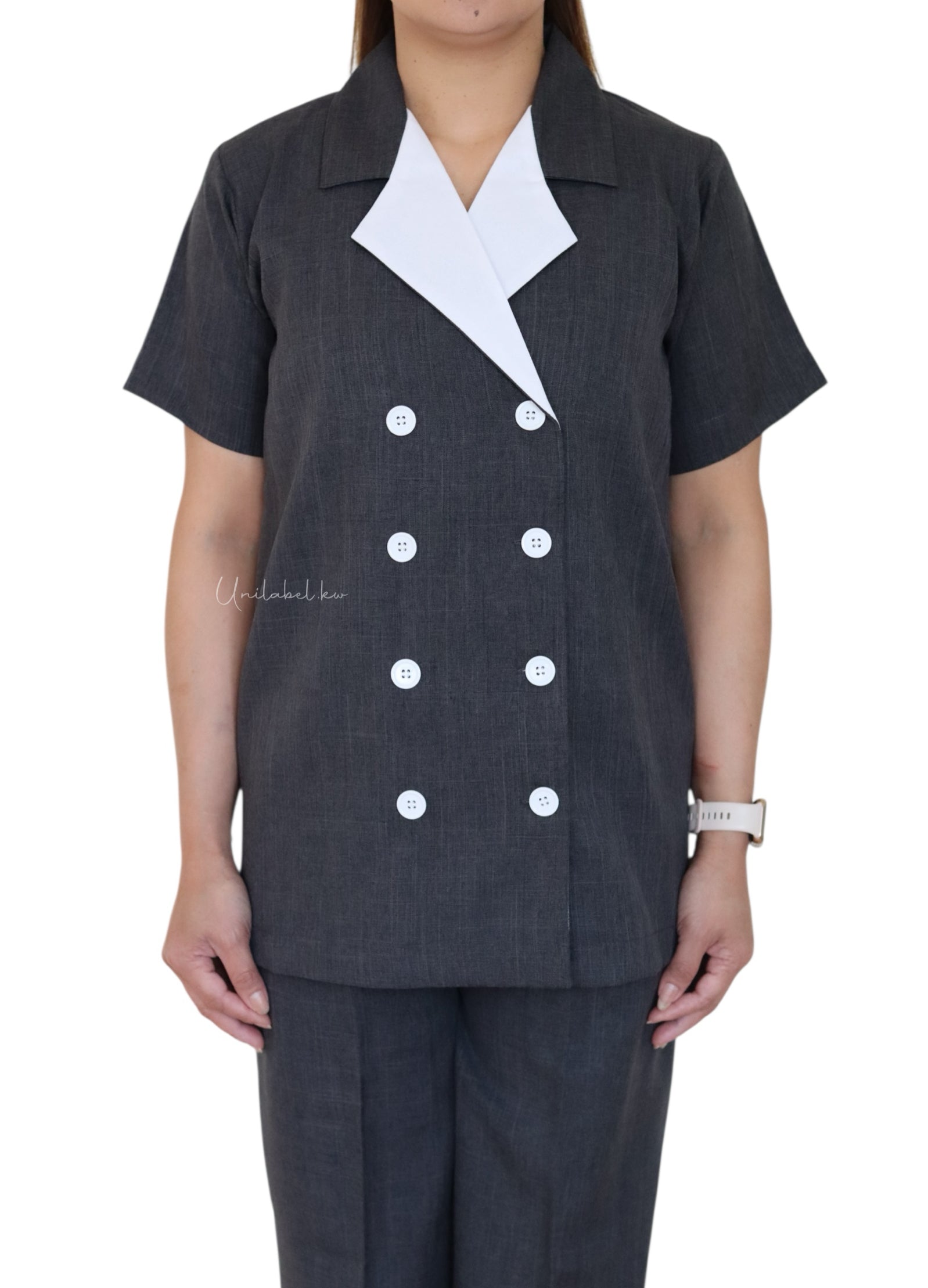 EIGHT BUTTONS (CHARCOAL) CHARCOAL PANT