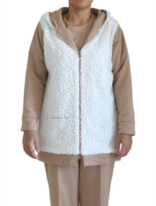 3-PIECE SWEATSUIT SET (BEIGE)