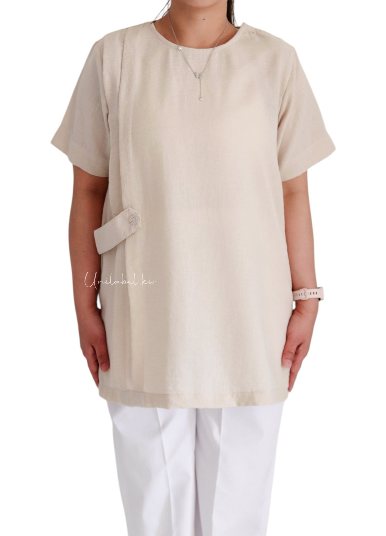 SIDE PLEATED - BEIGE