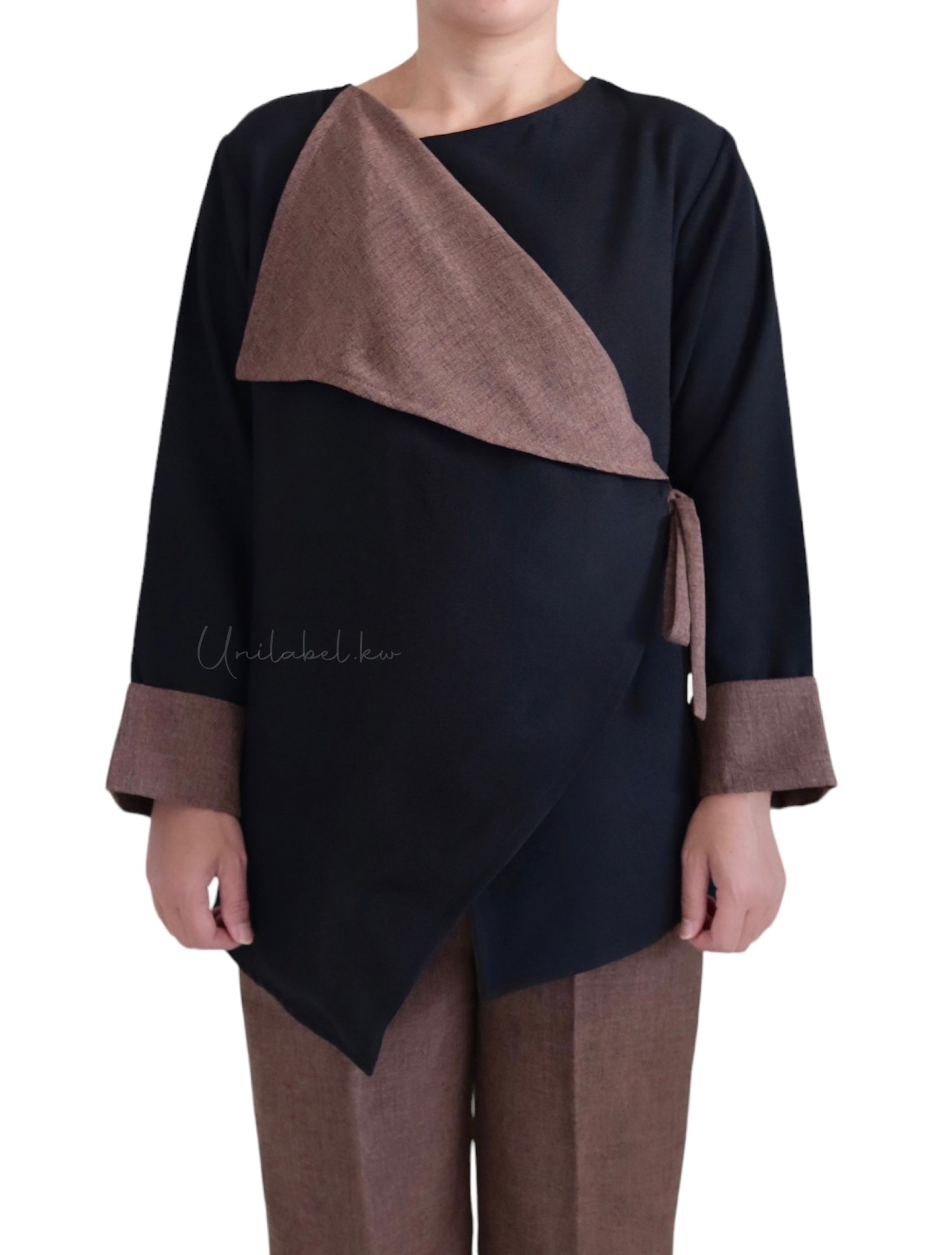 SIDE WRAP - BLACK   (UMBER PANT)