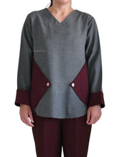 Load image into Gallery viewer, CONTRAST PATCH - OLIVED GREY(MAROON PANT)
