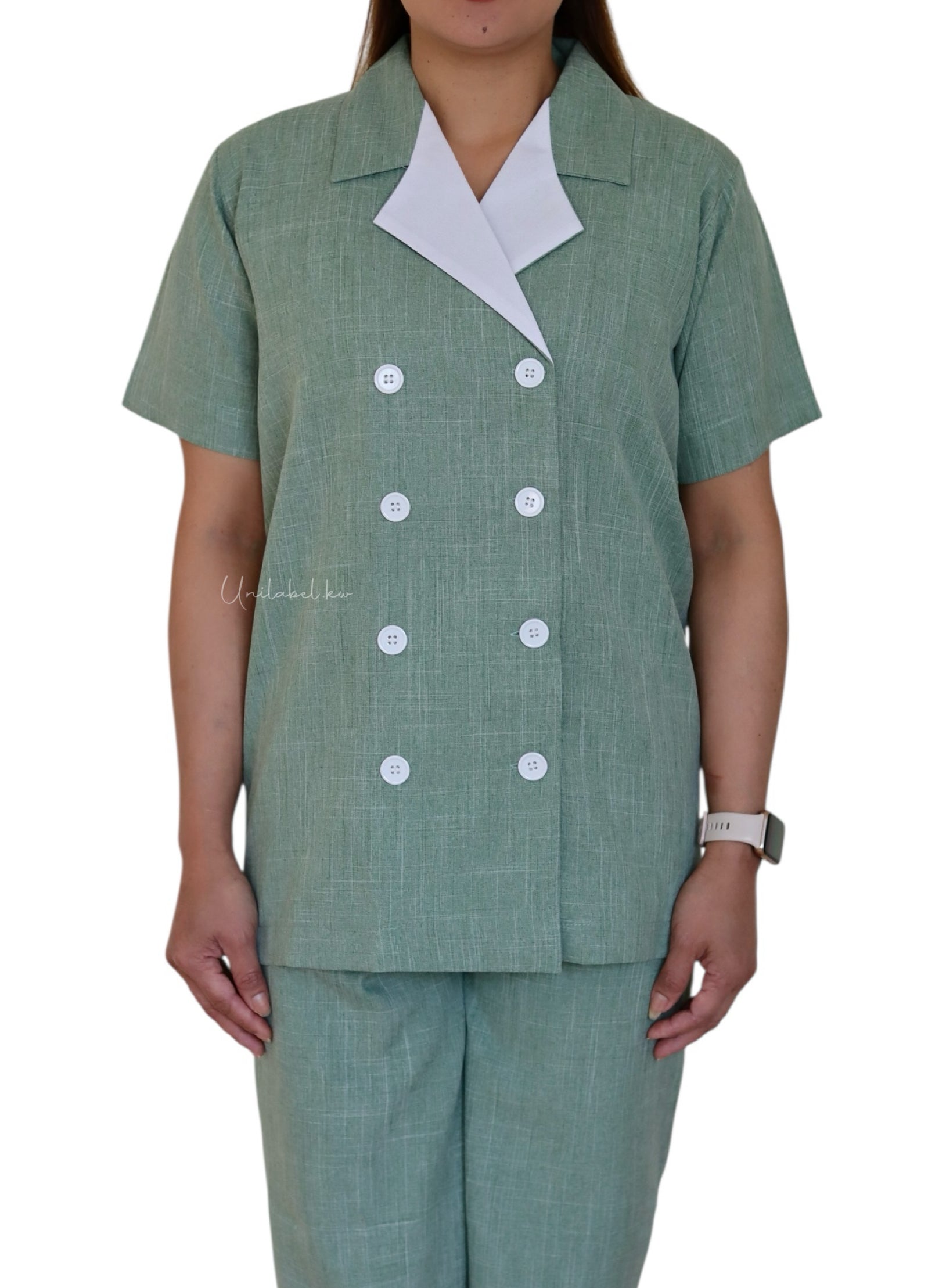 EIGHT BUTTONS (GREEN) - GREEN PANT