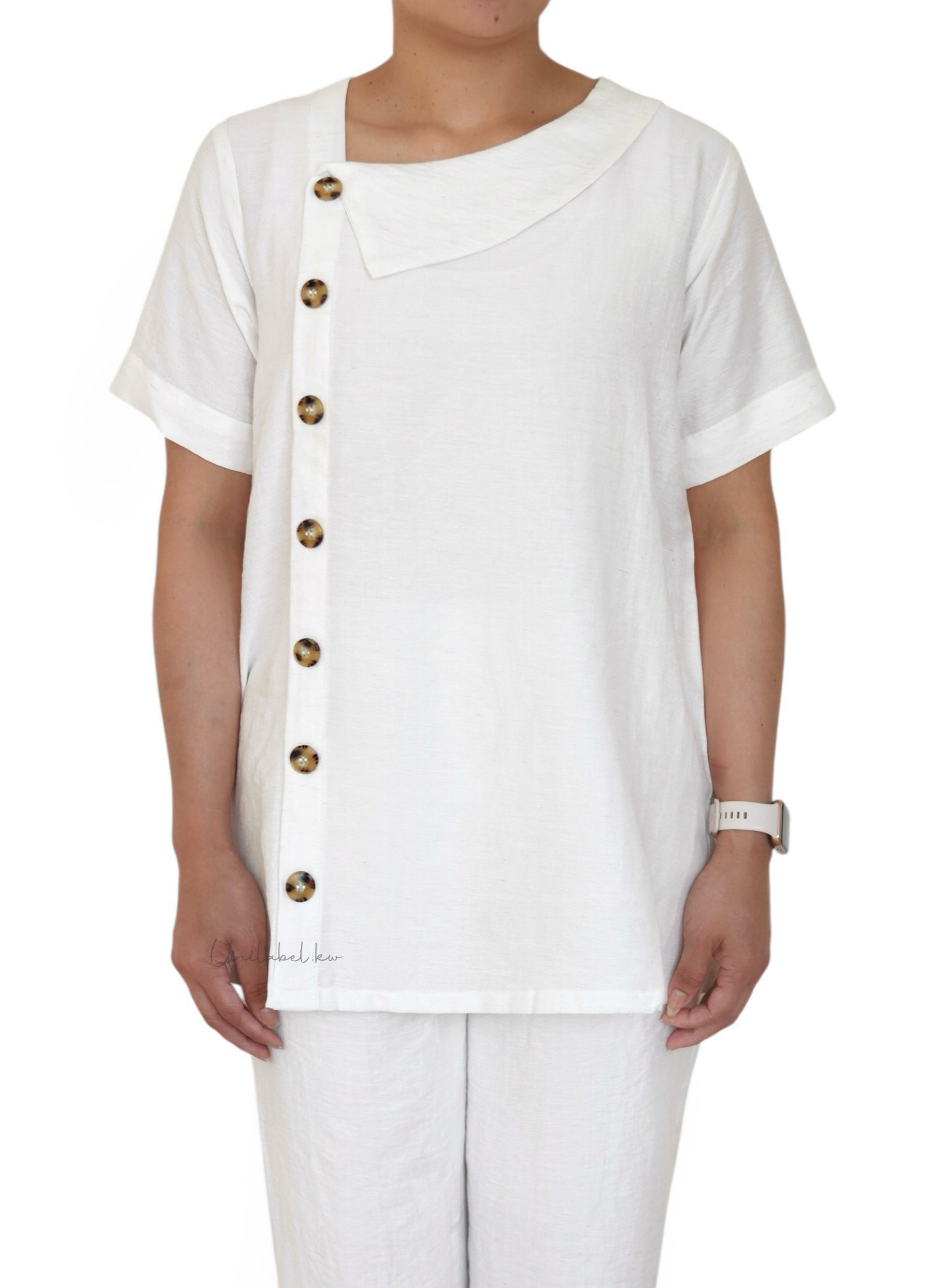 BUTTON-DOWN DETAILED (OFFWHITE)