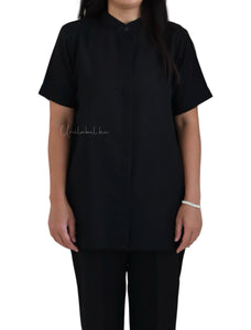 MANDARIN COLLAR (BLACK)