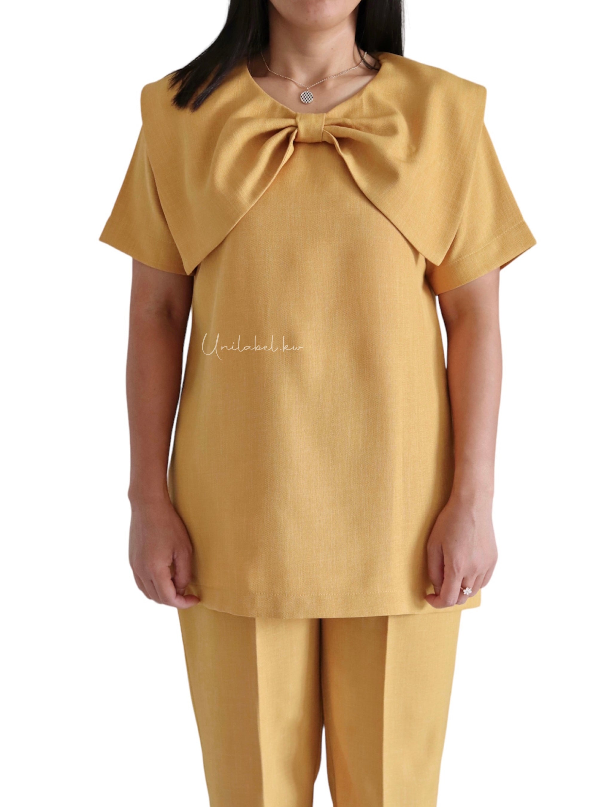 BOW FRONT (MUSTARD/MUSTARD PANT)