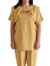 Load image into Gallery viewer, BOW FRONT (MUSTARD/MUSTARD PANT)
