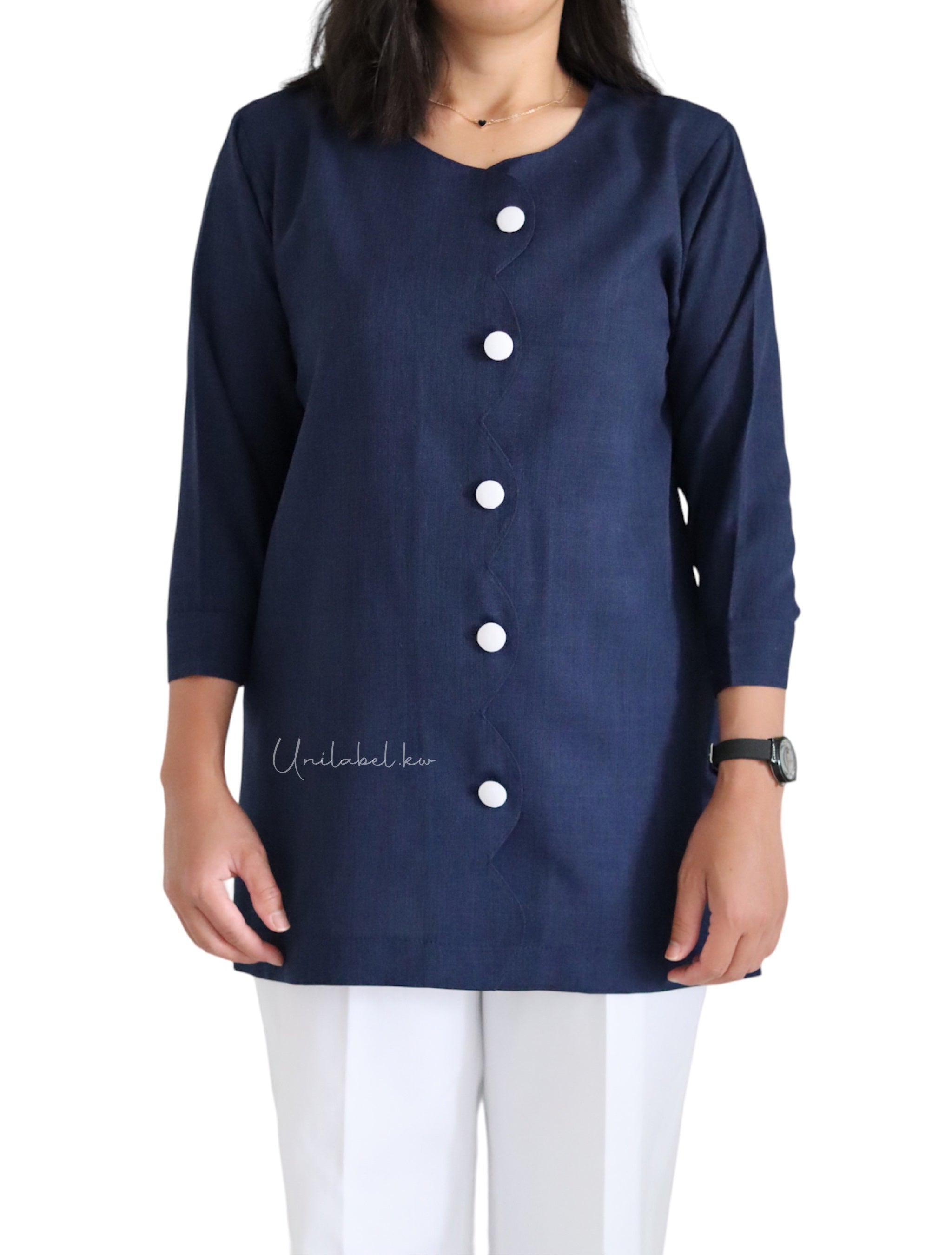 SCALLOPED-EDGE (NAVY)