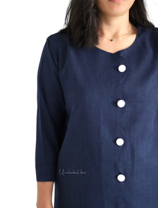 SCALLOPED-EDGE (NAVY)