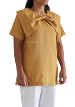 Load image into Gallery viewer, BOW FRONT (MUSTARD/WHITE PANT)
