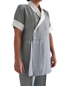 GREY-WHITE COLLAR