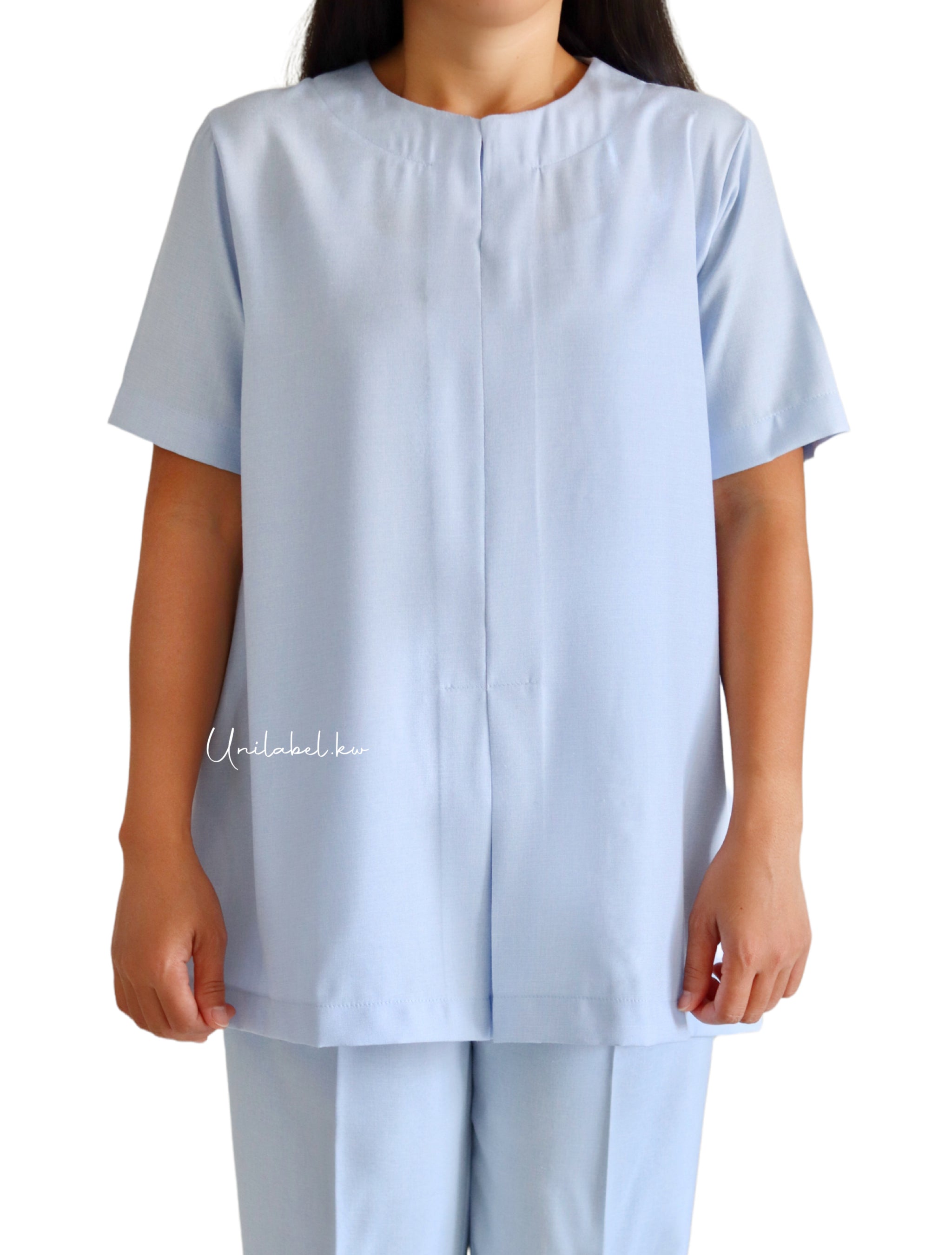 FRONT PLEATED - SKY BLUE