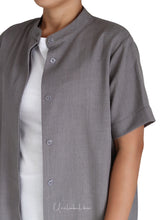 Load image into Gallery viewer, MANDARIN COLLAR - GREY
