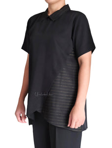 STRIPE OVERLAP - BLACK