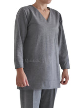 Load image into Gallery viewer, V-NECK SWEATSUIT (GREY)
