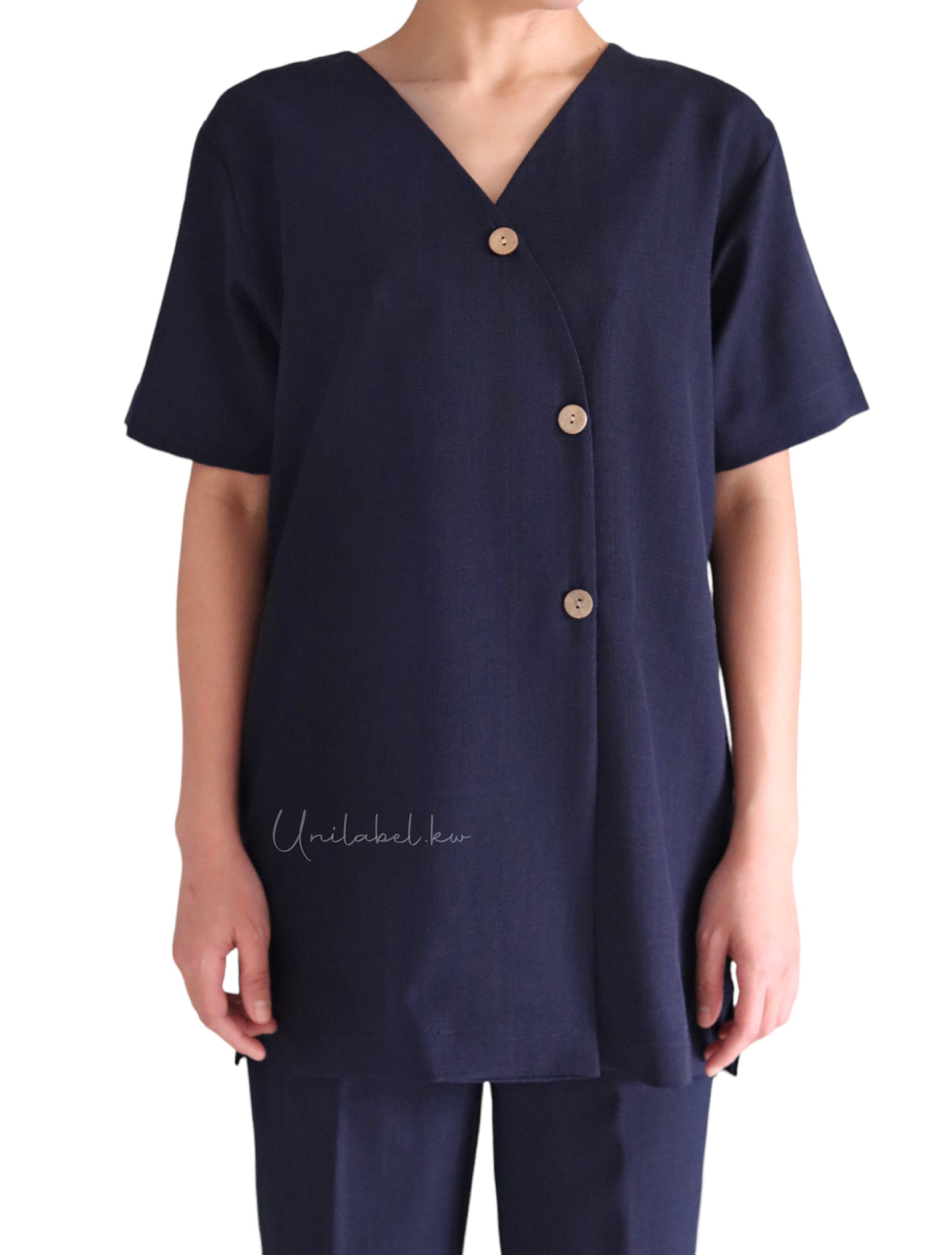 THREE BUTTONS III NAVY