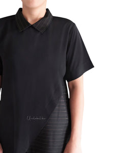 STRIPE OVERLAP - BLACK