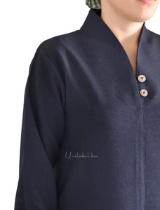 STAND COLLAR - NAVY