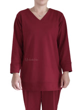 Load image into Gallery viewer, V-NECK SWEATSUIT (MAROON)
