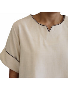 TRIM LINEN BLEND (BEIGE)