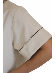 TRIM LINEN BLEND (BEIGE)